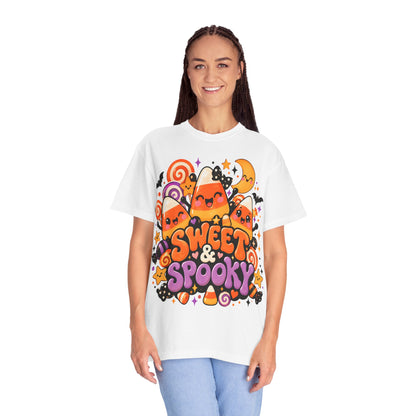 Sweet & Spooky Halloween T-Shirt | Cute Candy Corn Graphic Tee