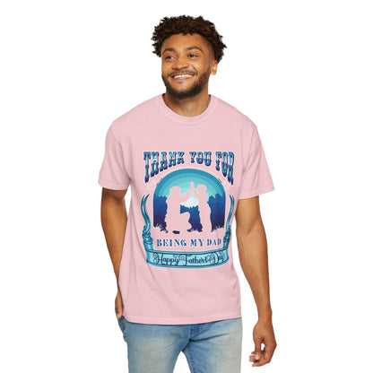 Thank You for Being My Dad T-Shirt | Father's Day High Five Graphic Tee