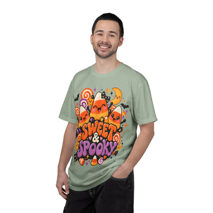 Sweet & Spooky Halloween T-Shirt | Cute Candy Corn Graphic Tee