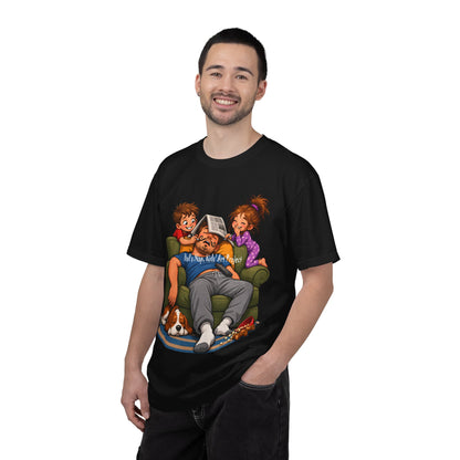 Funny Dad Nap T-Shirt | Kids Prank Sleeping Dad Father's Day Graphic Tee