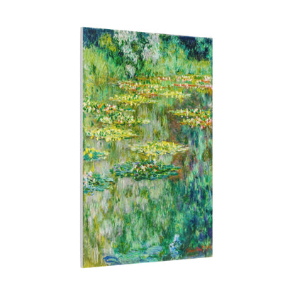 Claude Monet Water Lily Pond Wall Art – Vintage Impressionist Botanical Print