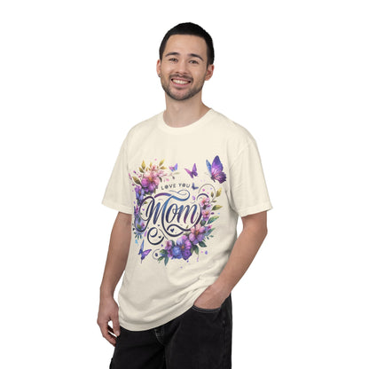 Love You Mom Floral Butterfly Gift Design