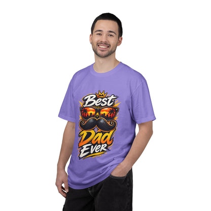 Best Dad Ever T-Shirt | Retro Sunglasses & Mustache Father's Day Tee