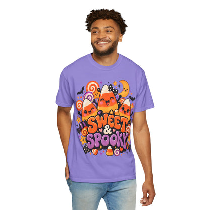 Sweet & Spooky Halloween T-Shirt | Cute Candy Corn Graphic Tee