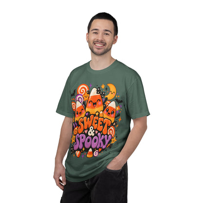 Sweet & Spooky Halloween T-Shirt | Cute Candy Corn Graphic Tee