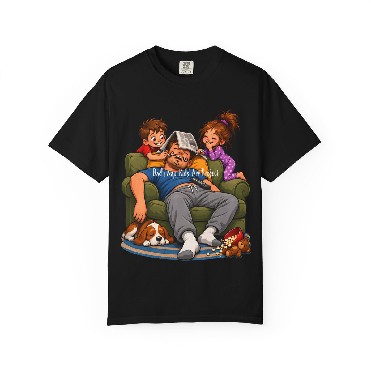 Funny Dad Nap T-Shirt | Kids Prank Sleeping Dad Father's Day Graphic Tee