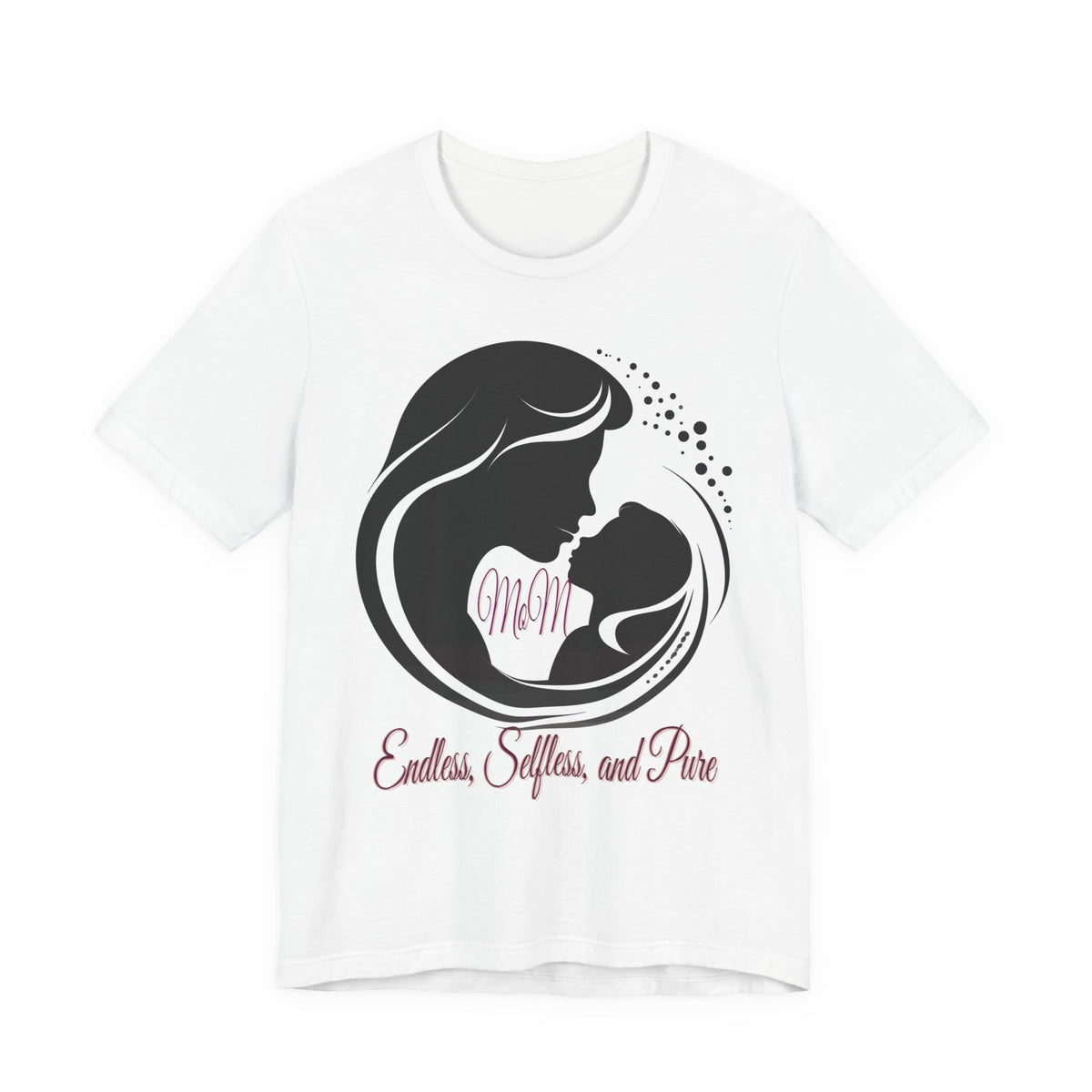 Mom Silhouette T-Shirt — "Endless, Selfless, and Pure" Mother's Day Tee