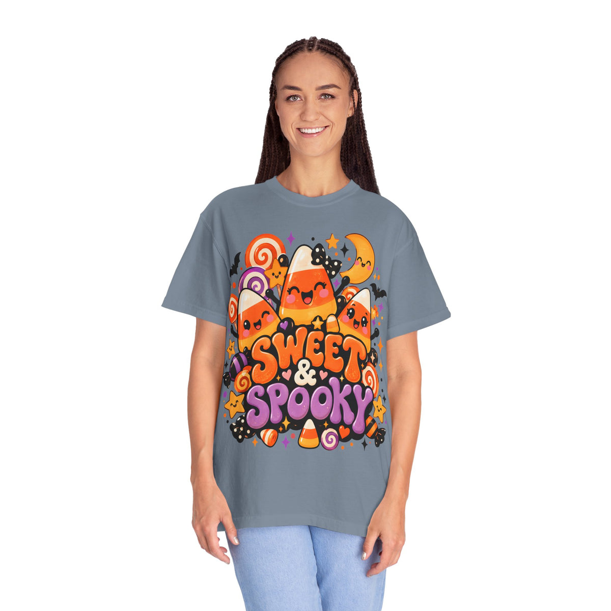 Sweet & Spooky Halloween T-Shirt | Cute Candy Corn Graphic Tee
