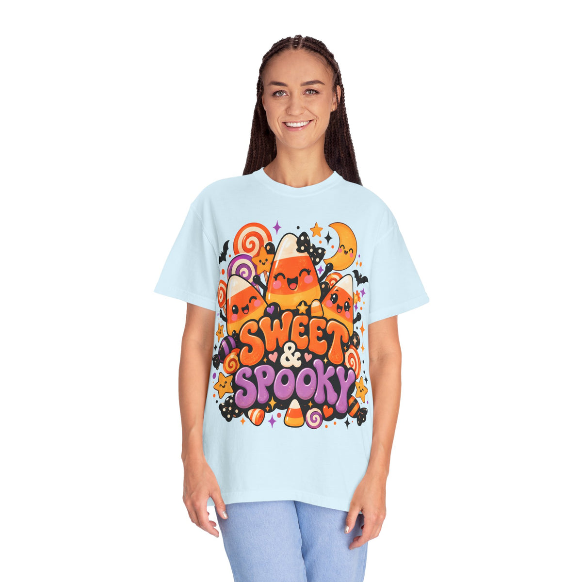Sweet & Spooky Halloween T-Shirt | Cute Candy Corn Graphic Tee