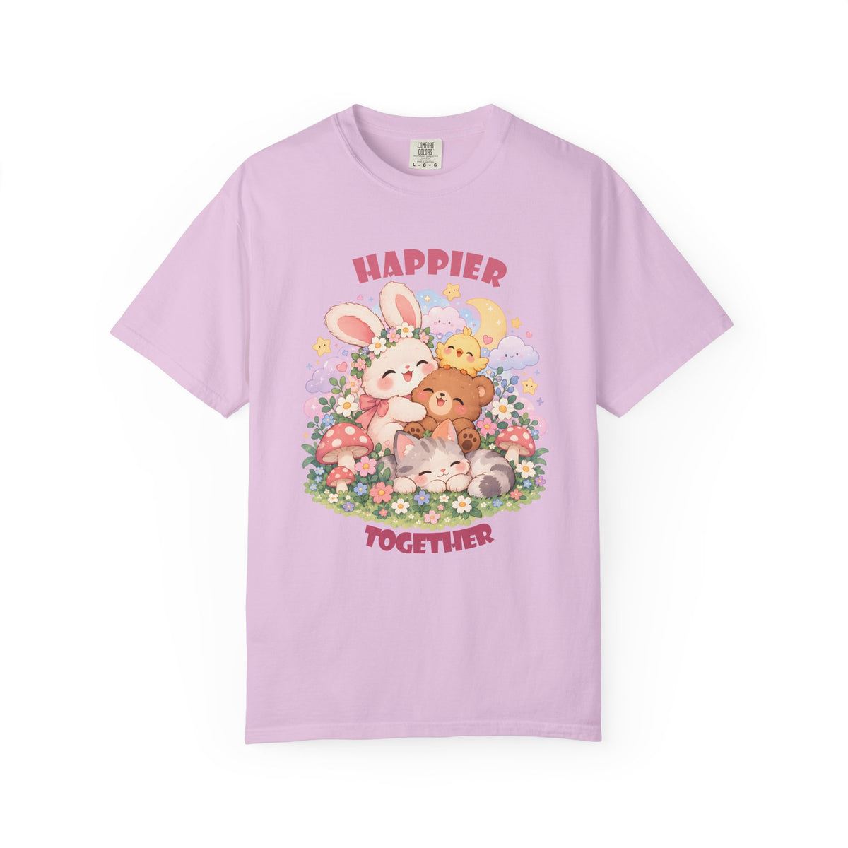 Cute Pastel Woodland Friends Kawaii Animal T-Shirt
