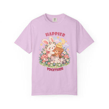 Cute Pastel Woodland Friends Kawaii Animal T-Shirt