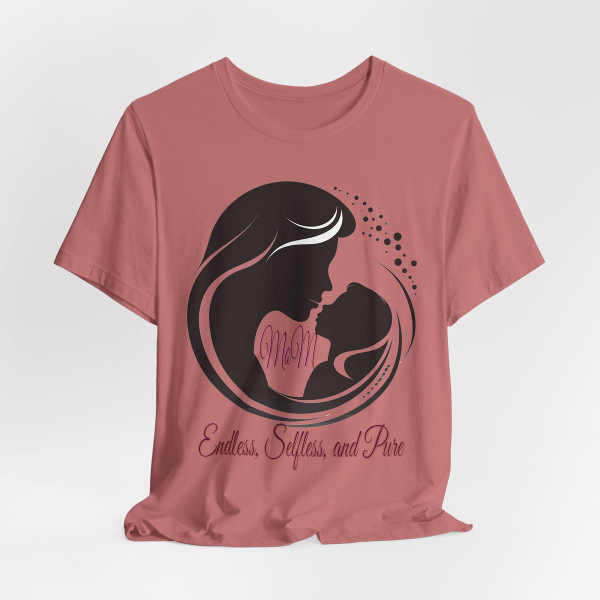 Mom Silhouette T-Shirt — "Endless, Selfless, and Pure" Mother's Day Tee