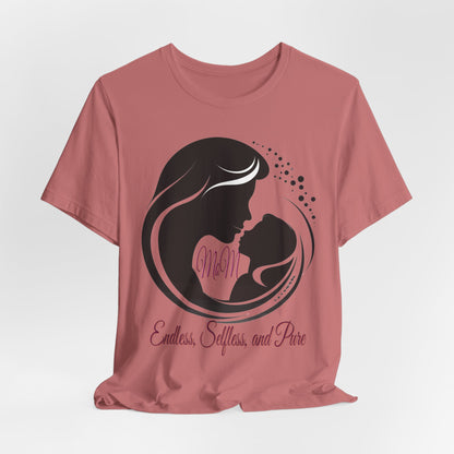 Mom Silhouette T-Shirt — "Endless, Selfless, and Pure" Mother's Day Tee