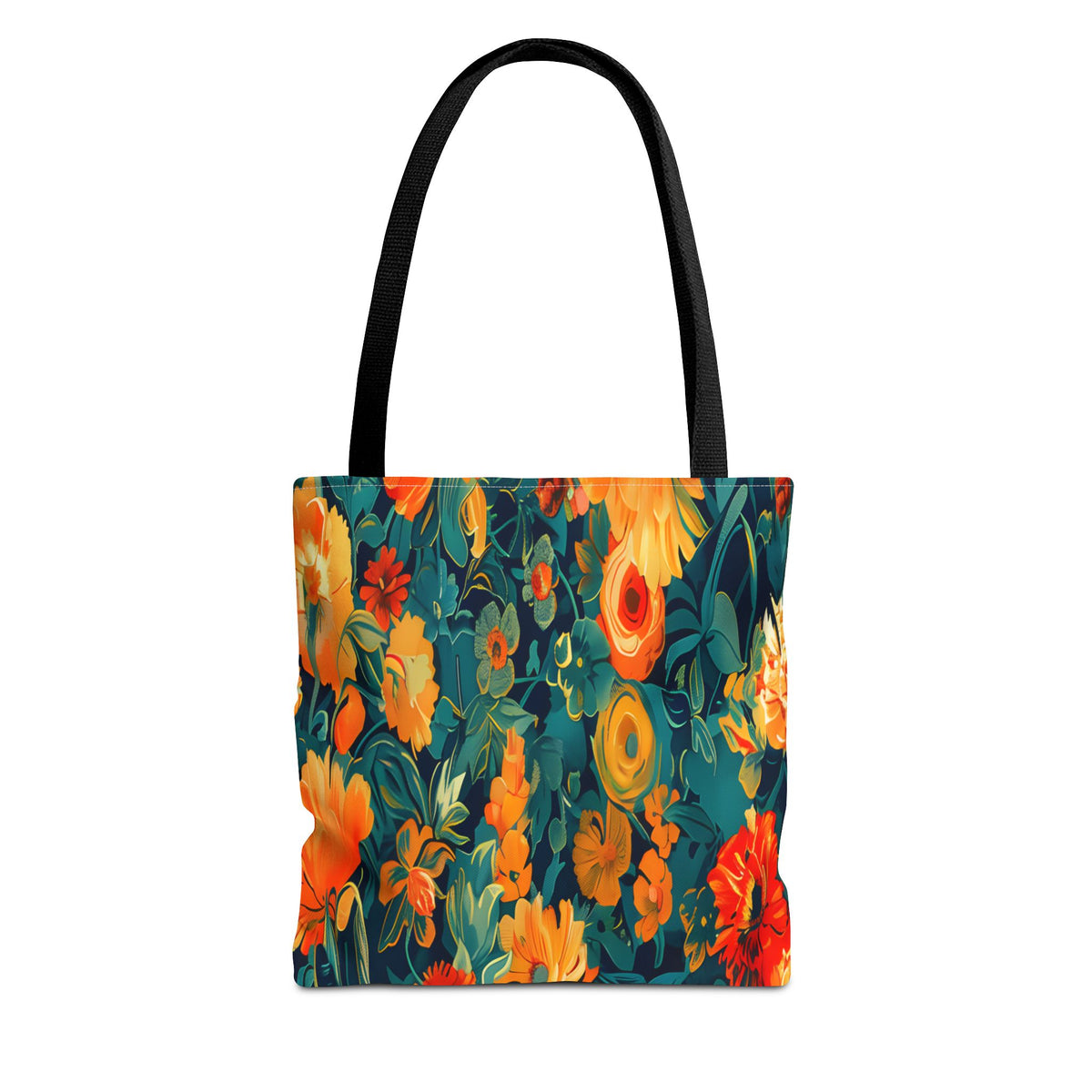 Floral Garden Tote Bag — Vibrant Botanical All-Over Print