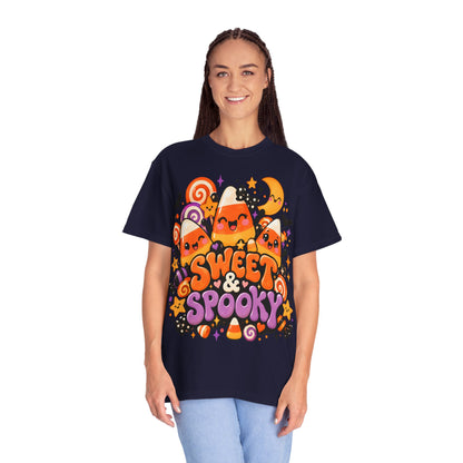 Sweet & Spooky Halloween T-Shirt | Cute Candy Corn Graphic Tee