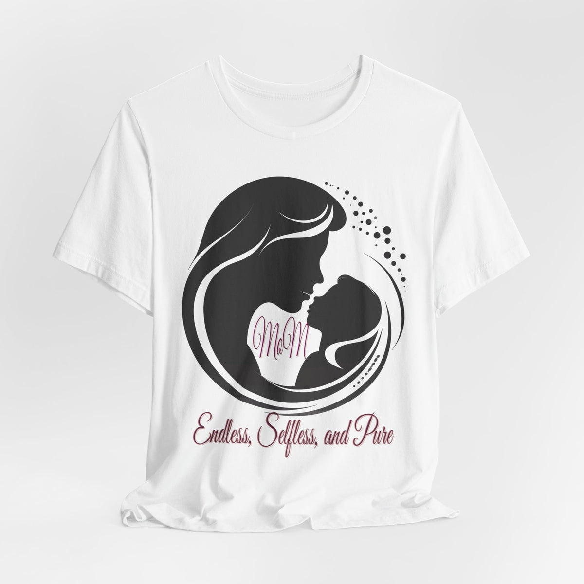 Mom Silhouette T-Shirt — "Endless, Selfless, and Pure" Mother's Day Tee