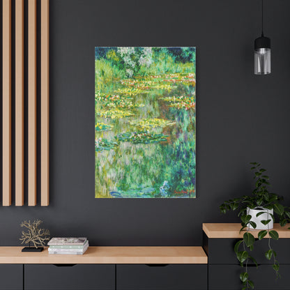 Claude Monet Water Lily Pond Wall Art – Vintage Impressionist Botanical Print