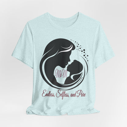 Mom Silhouette T-Shirt — "Endless, Selfless, and Pure" Mother's Day Tee