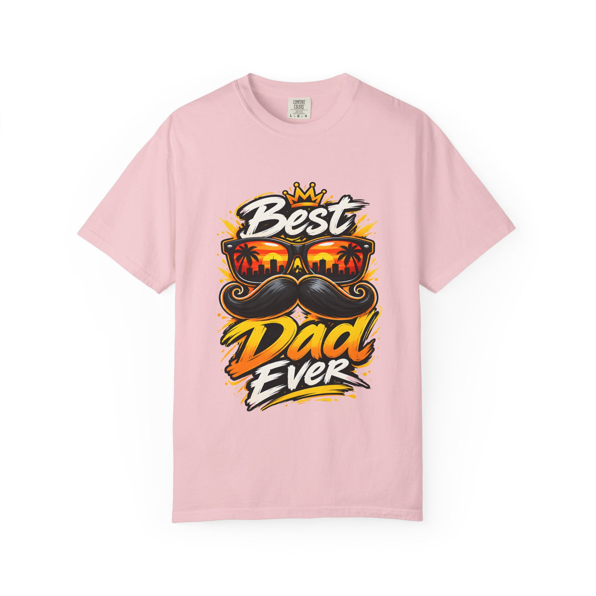 Best Dad Ever T-Shirt | Retro Sunglasses & Mustache Father's Day Tee