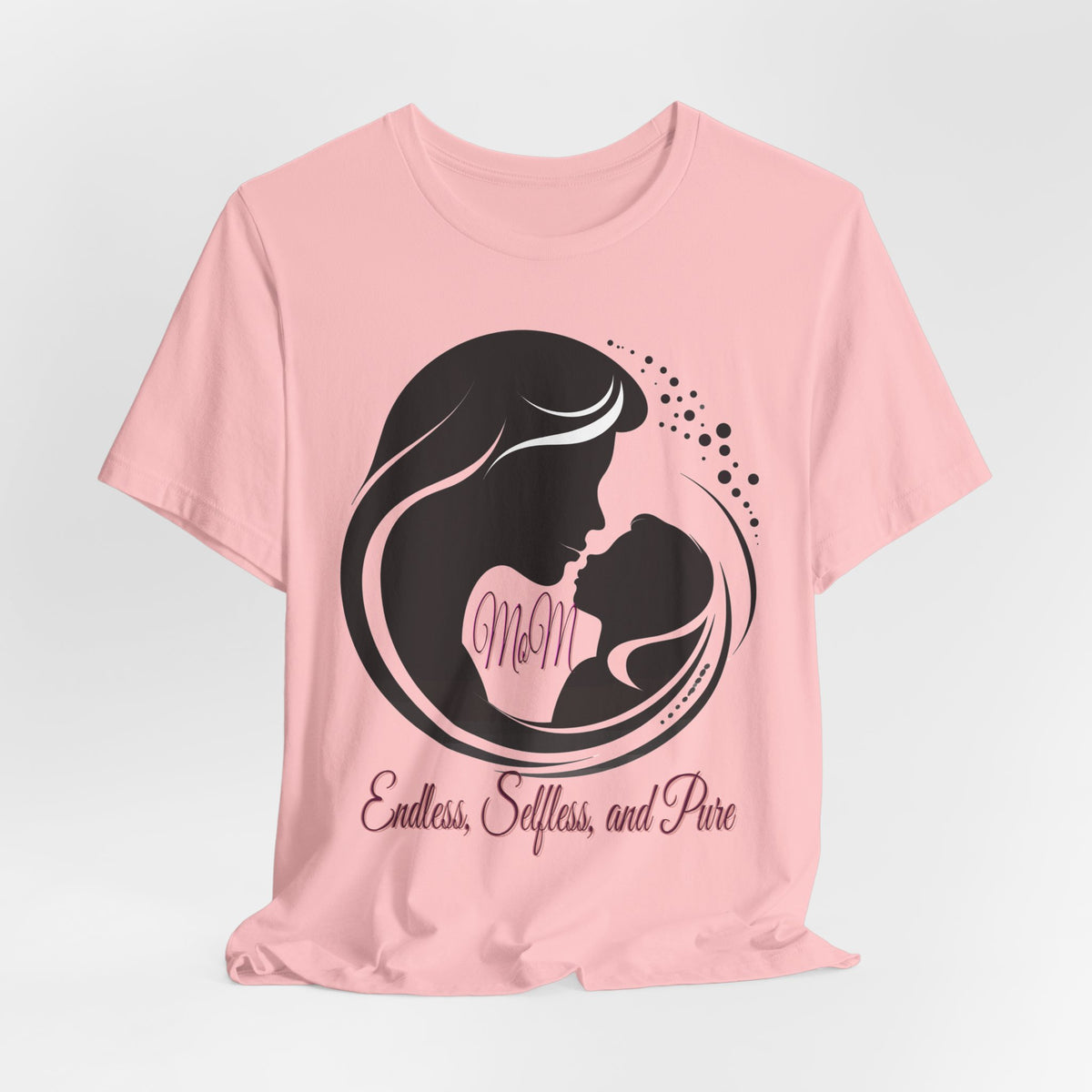 Mom Silhouette T-Shirt — "Endless, Selfless, and Pure" Mother's Day Tee