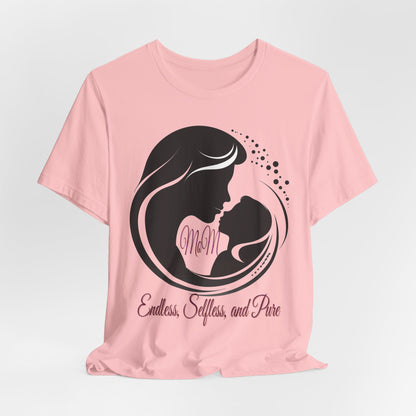 Mom Silhouette T-Shirt — "Endless, Selfless, and Pure" Mother's Day Tee