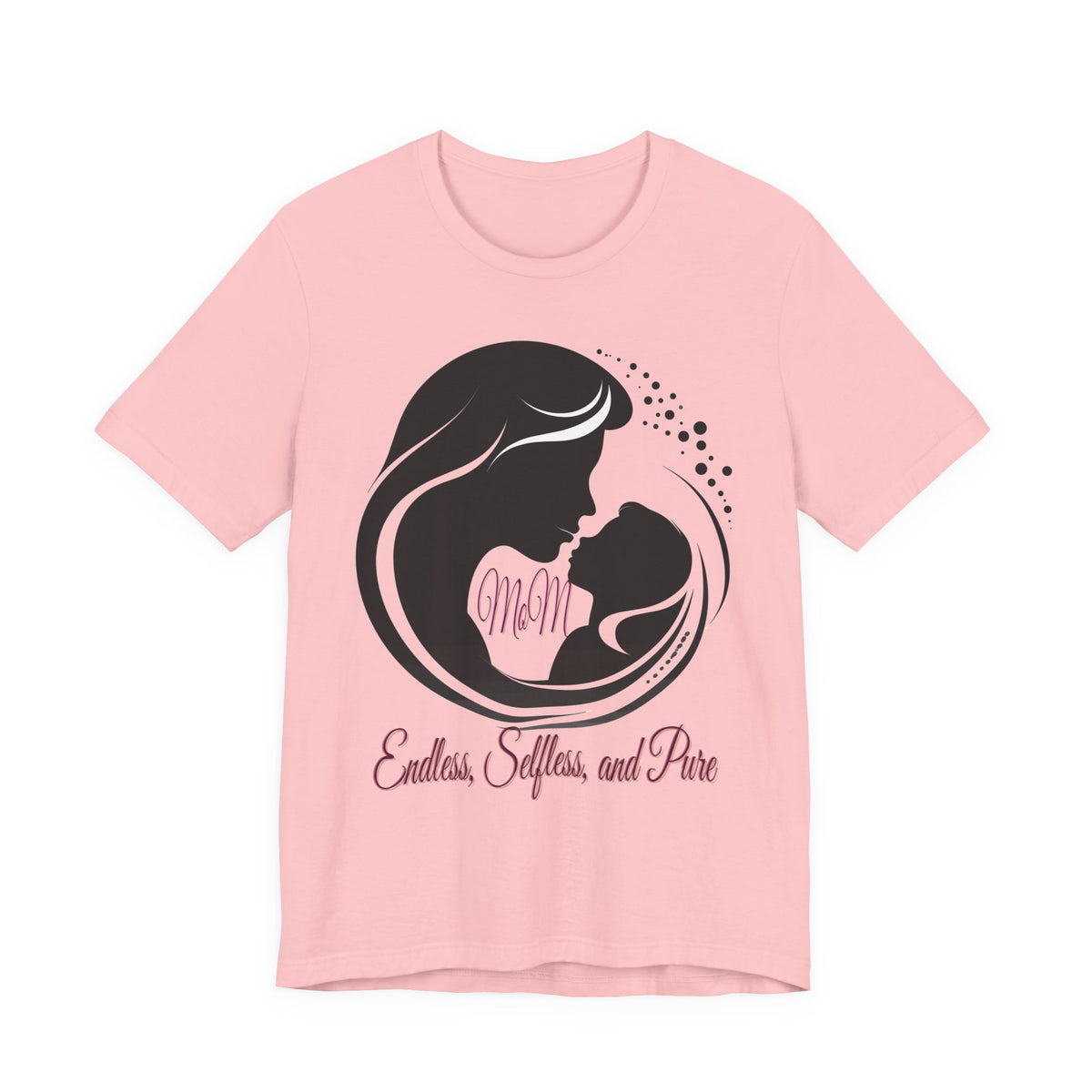 Mom Silhouette T-Shirt — "Endless, Selfless, and Pure" Mother's Day Tee
