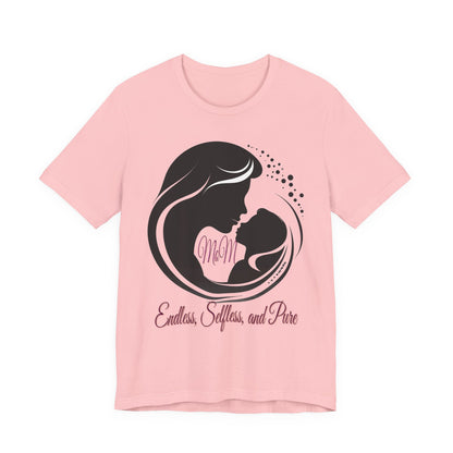 Mom Silhouette T-Shirt — "Endless, Selfless, and Pure" Mother's Day Tee