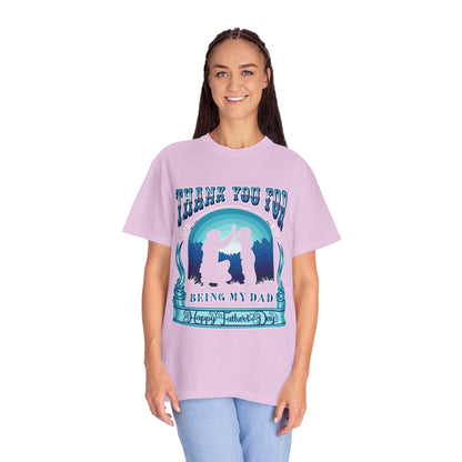 Thank You for Being My Dad T-Shirt | Father's Day High Five Graphic Tee