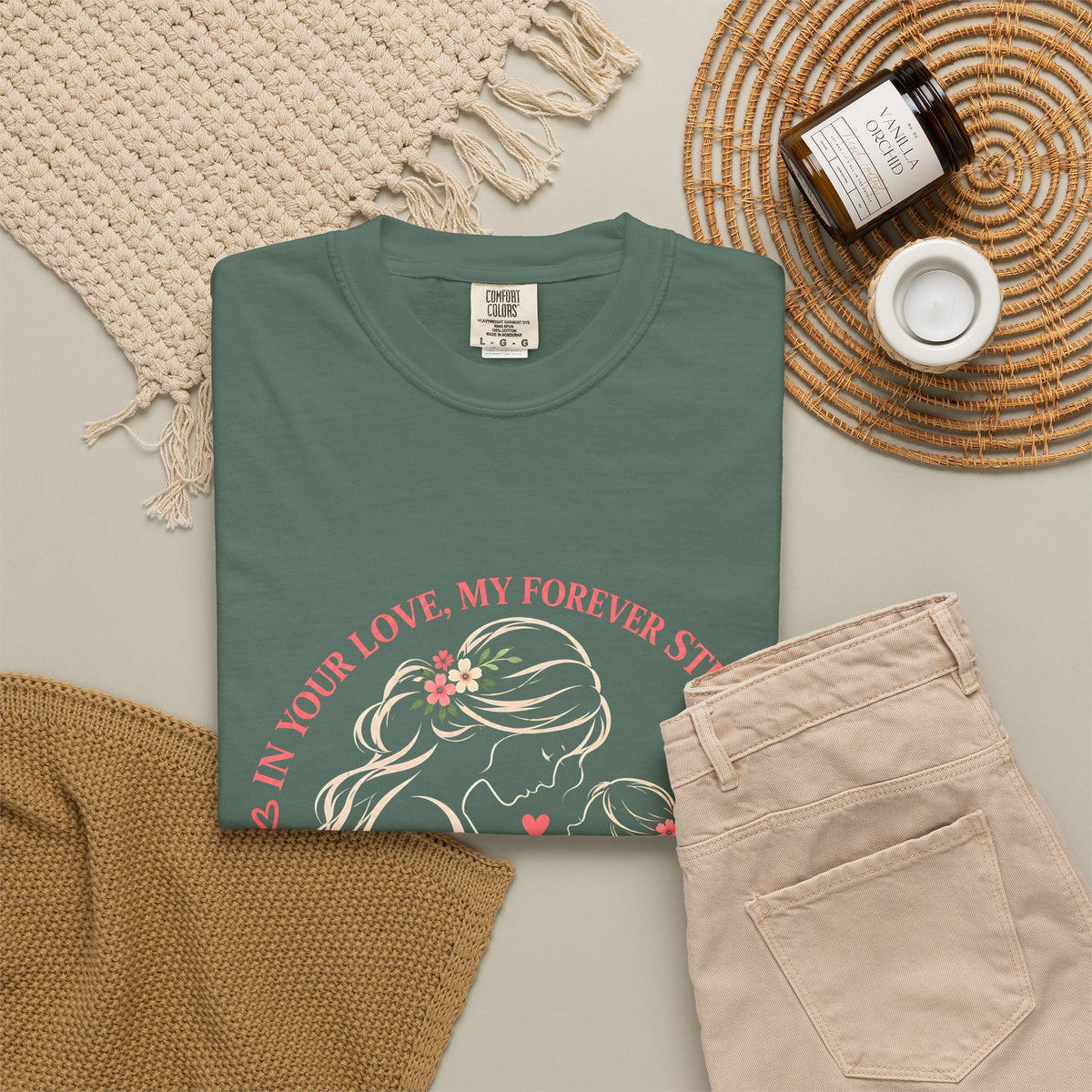 Mother and Child Floral Love Forever T-Shirt