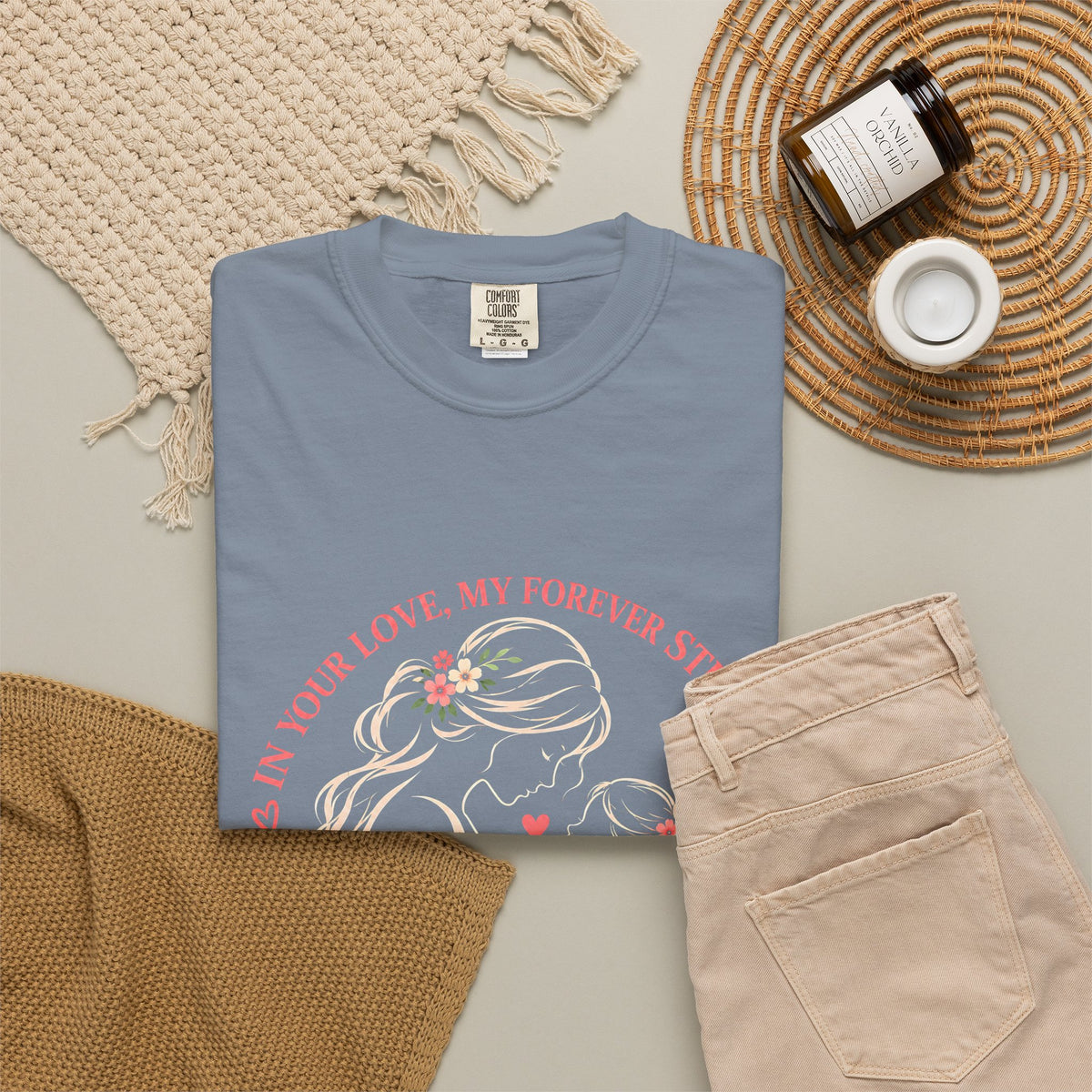 Mother and Child Floral Love Forever T-Shirt