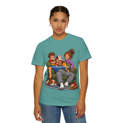 Funny Dad Nap T-Shirt | Kids Prank Sleeping Dad Father's Day Graphic Tee