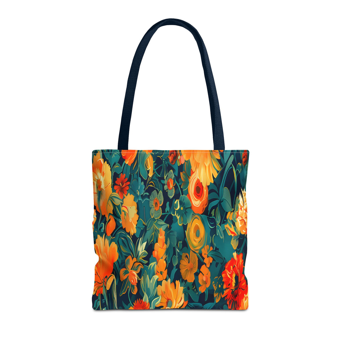 Floral Garden Tote Bag — Vibrant Botanical All-Over Print