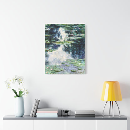 Claude Monet Water Lilies Wall Art | Blue Green Impressionist Pond Print