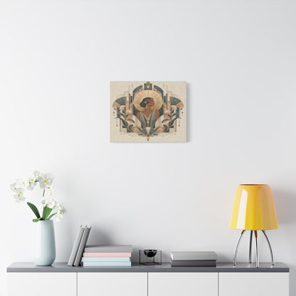 Art Deco Woman Wall Art | Golden Muse Vintage Glamour Print