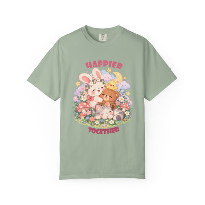 Cute Pastel Woodland Friends Kawaii Animal T-Shirt