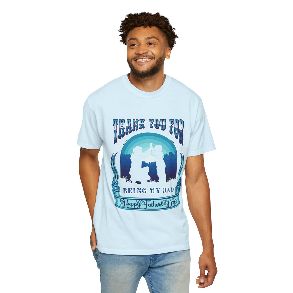 Thank You for Being My Dad T-Shirt | Father's Day High Five Graphic Tee