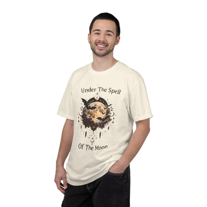Moonlit Enchantment T-Shirt | Gothic Celestial Moon & Bats Graphic Tee