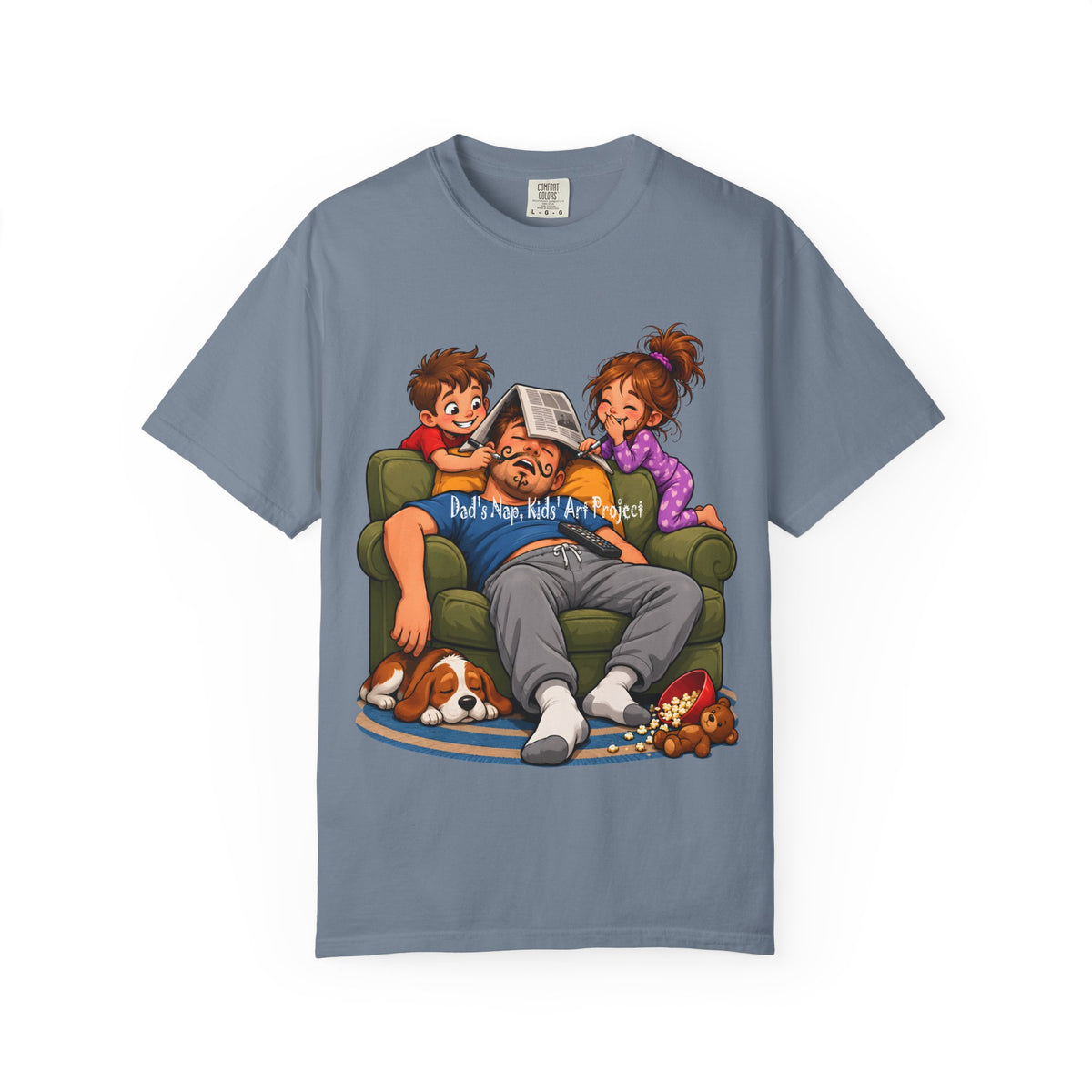 Funny Dad Nap T-Shirt | Kids Prank Sleeping Dad Father's Day Graphic Tee