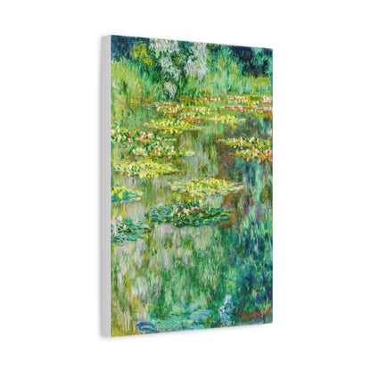 Claude Monet Water Lily Pond Wall Art – Vintage Impressionist Botanical Print