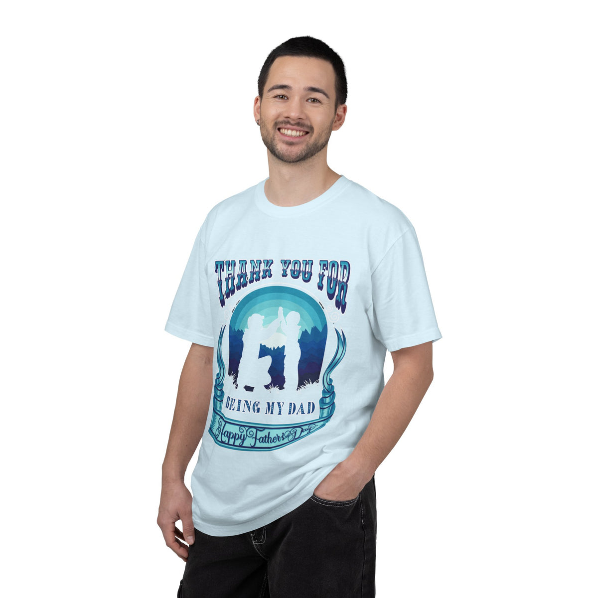 Thank You for Being My Dad T-Shirt | Father's Day High Five Graphic Tee