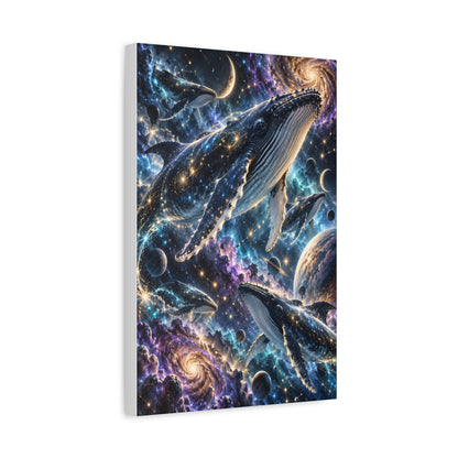 Celestial Whale Migration Galaxy Fantasy Wall Art