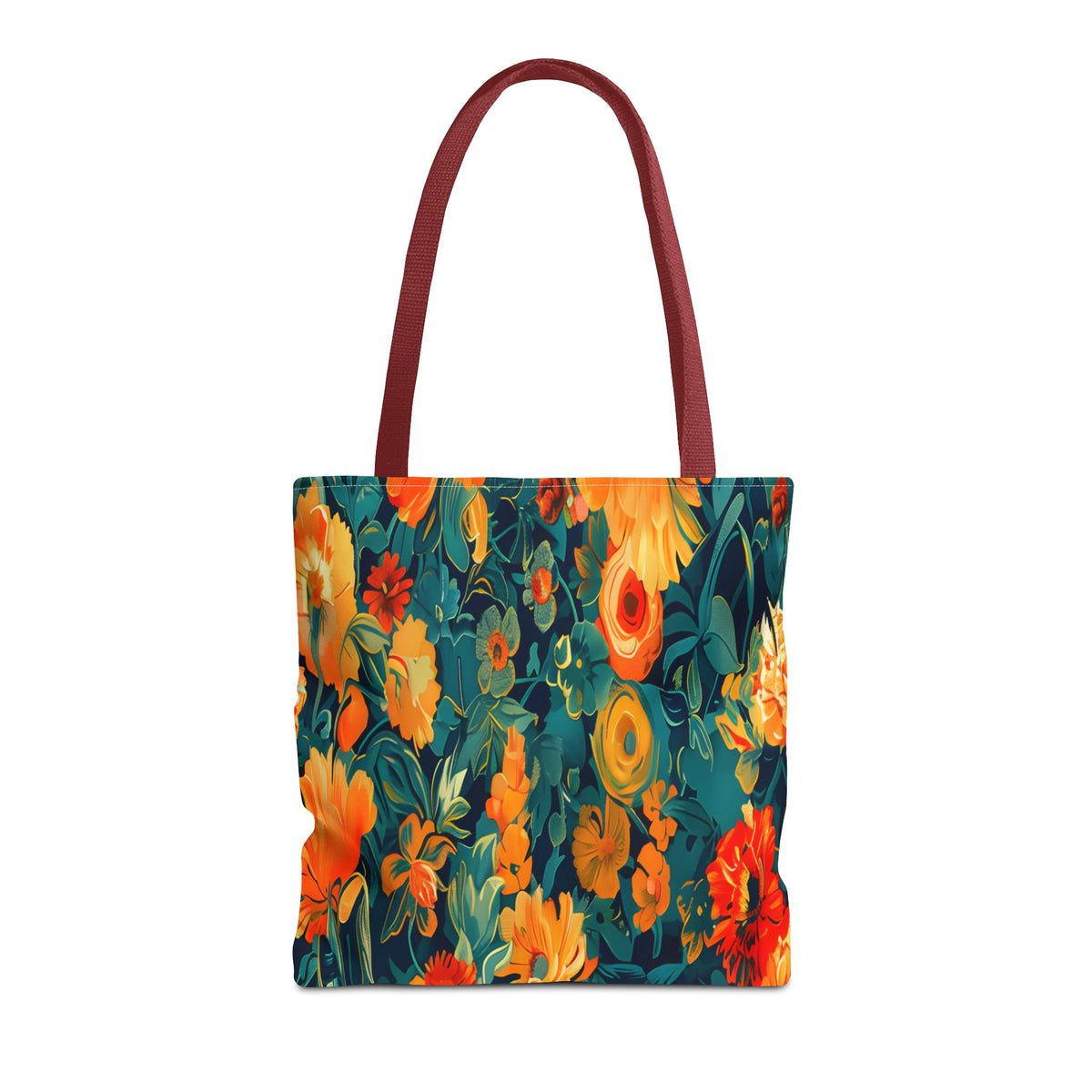 Floral Garden Tote Bag — Vibrant Botanical All-Over Print