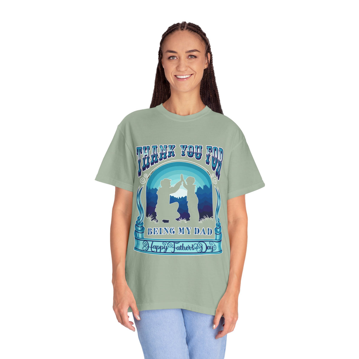 Thank You for Being My Dad T-Shirt | Father's Day High Five Graphic Tee