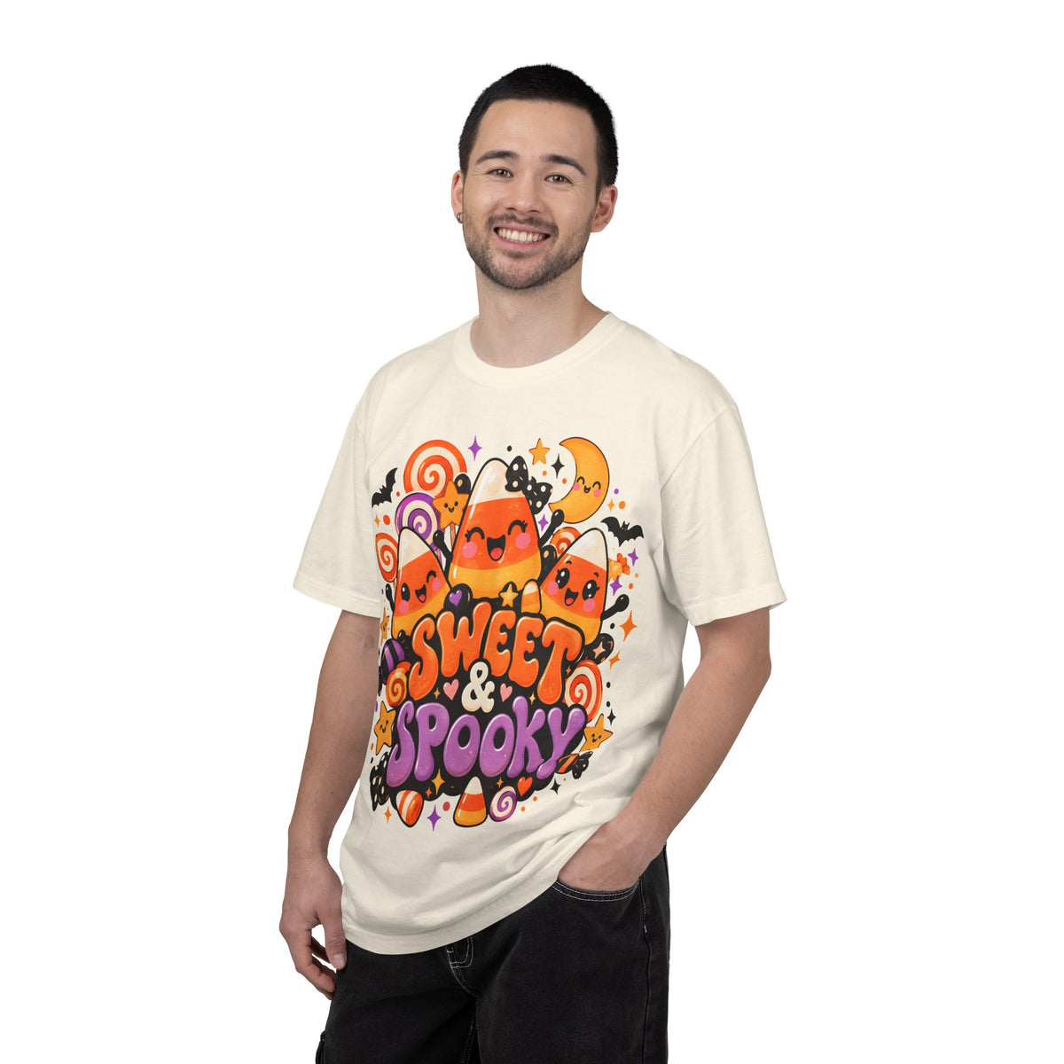 Sweet & Spooky Halloween T-Shirt | Cute Candy Corn Graphic Tee