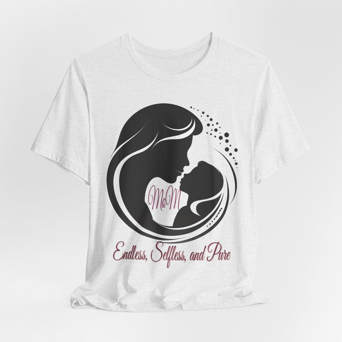 Mom Silhouette T-Shirt — "Endless, Selfless, and Pure" Mother's Day Tee