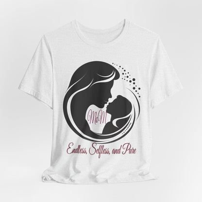 Mom Silhouette T-Shirt — "Endless, Selfless, and Pure" Mother's Day Tee