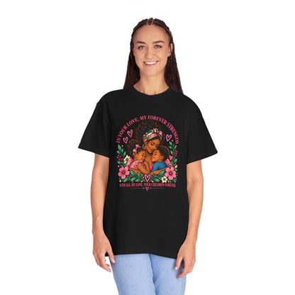 Black Mom & Children Love T-Shirt – Forever Strength Mother’s Day Gift