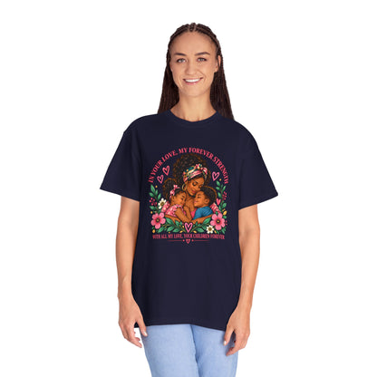 Black Mom & Children Love T-Shirt – Forever Strength Mother’s Day Gift