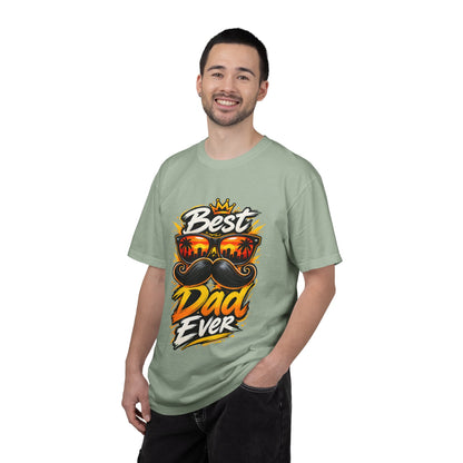 Best Dad Ever T-Shirt | Retro Sunglasses & Mustache Father's Day Tee