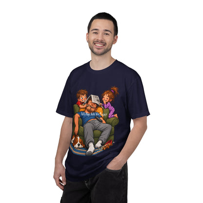 Funny Dad Nap T-Shirt | Kids Prank Sleeping Dad Father's Day Graphic Tee